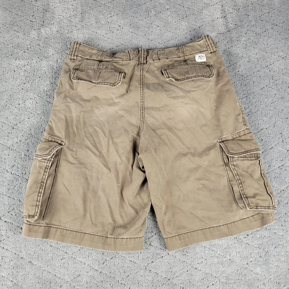 Aeropostale Cargo Shorts Mens 34 Brown Utility Streetwear Grunge 11